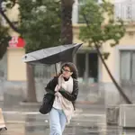 Imagen de archivo de fuertes vientos y lluvias en Cádiz