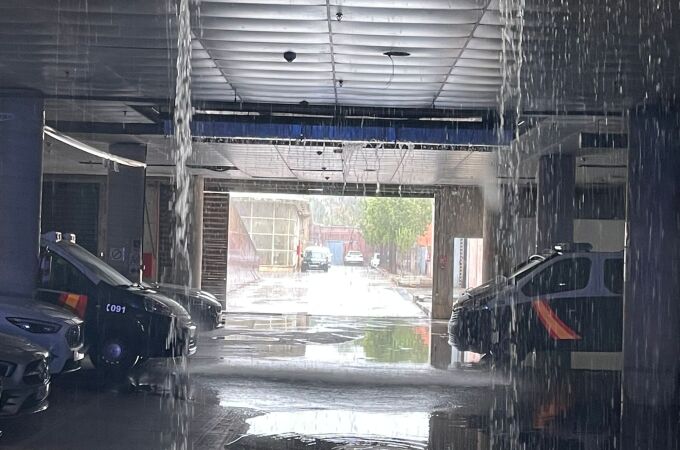 Las instalaciones policiales durante el temporal Las instalaciones policiales durante el temporal