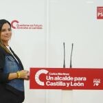 Nuria Rubio durante la rueda de prensa