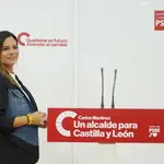Nuria Rubio durante la rueda de prensa