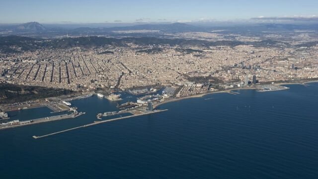 Imagen aérea del Área Metropolitana de Barcelona