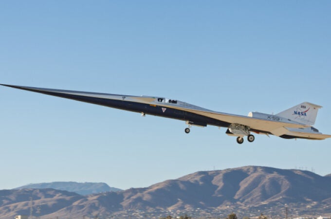 X-59, el avión supersónico experimental de la NASA, realiza su primer vuelo. X-59, el avión supersónico experimental de la NASA, realiza su primer vuelo.