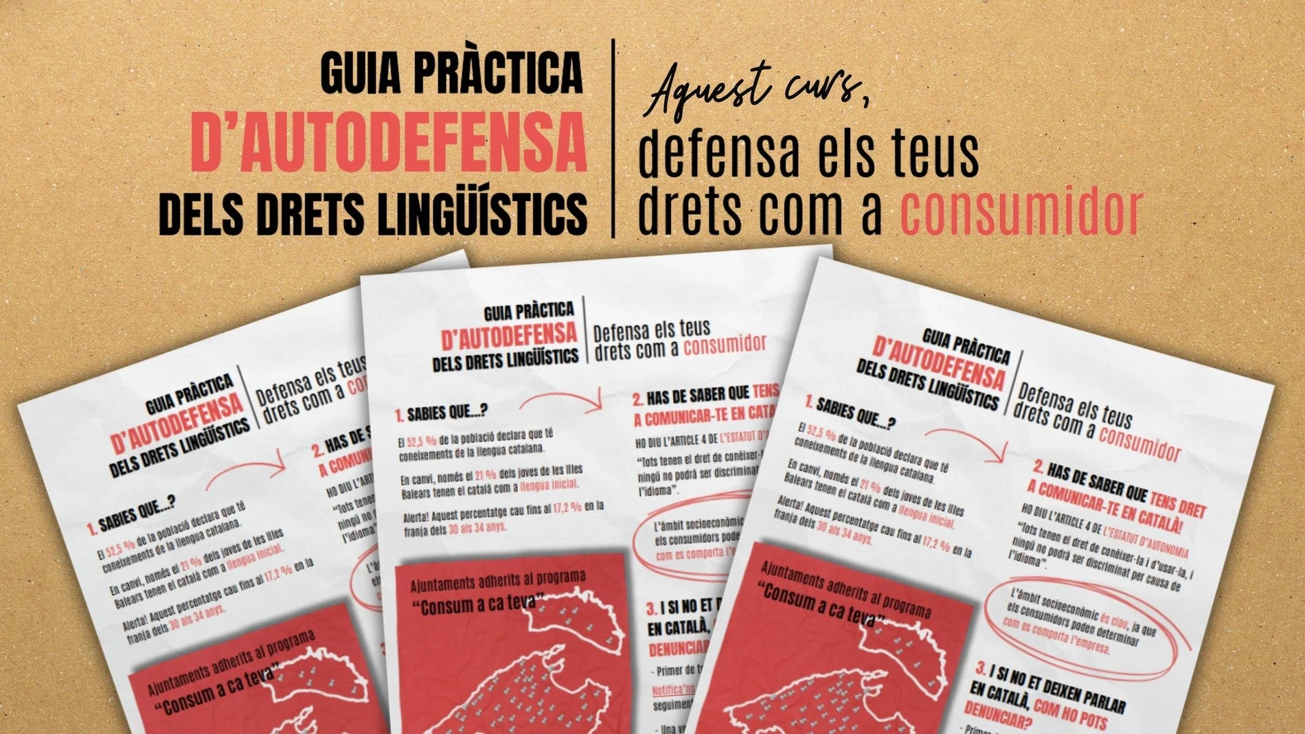 Una de las campañas lingüisticas del separatismo catalán