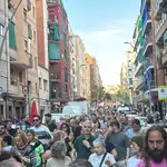 Protesta vecinal en L'Hospitalet de Llobregat