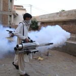 Fumigation to control dengue mosquitos spread in Hyderabad