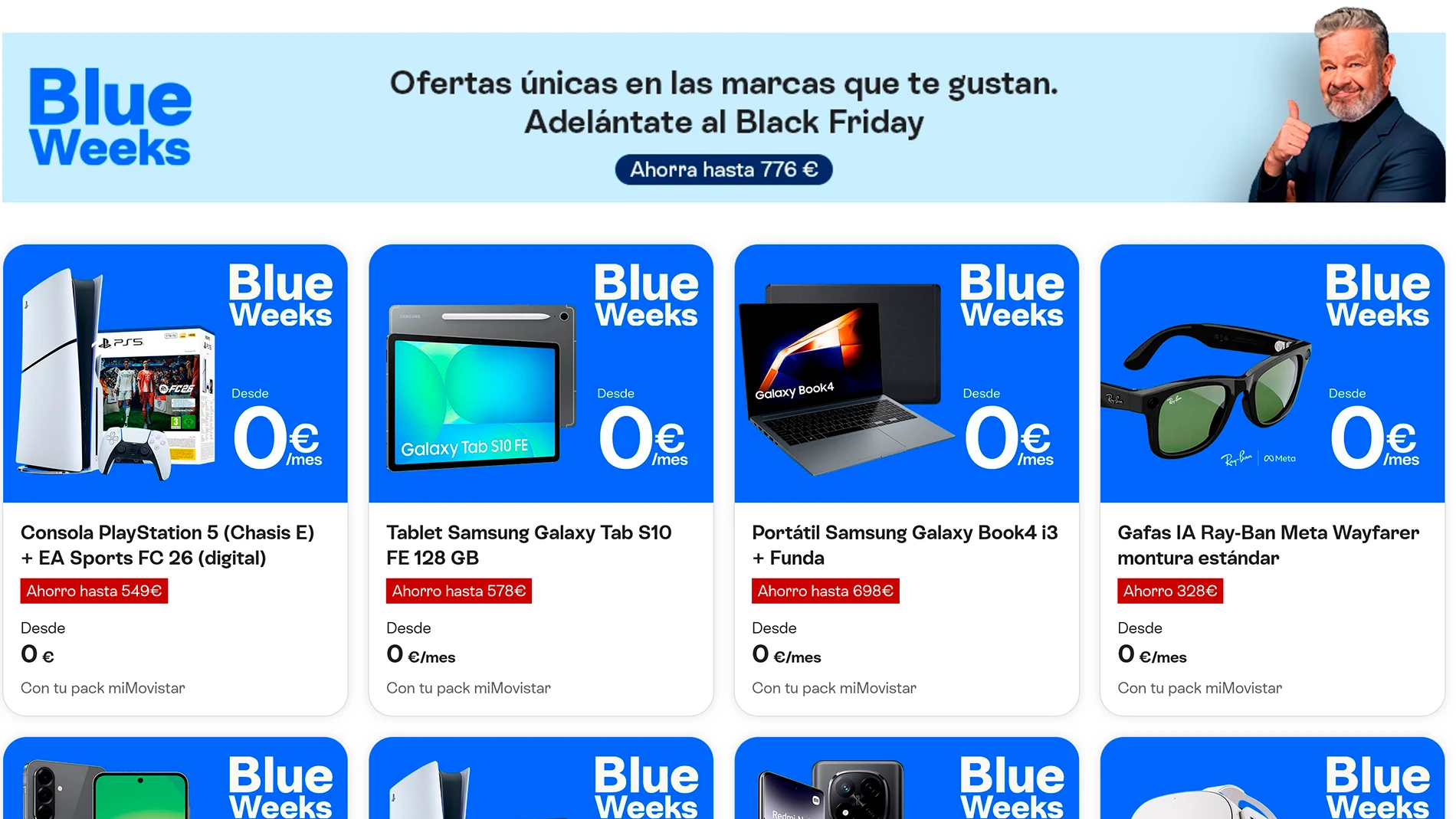 Las Blue Weeks son como un Black Friday, pero durante casi todo noviembre