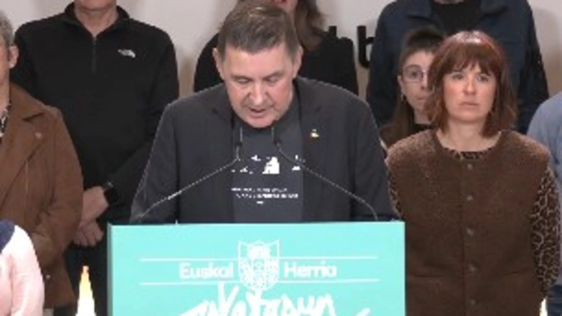 Otegui, durante su intervención