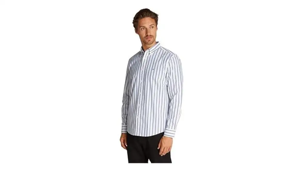 Tommy Hilfiger Camisa Hombre Poplin Nautical