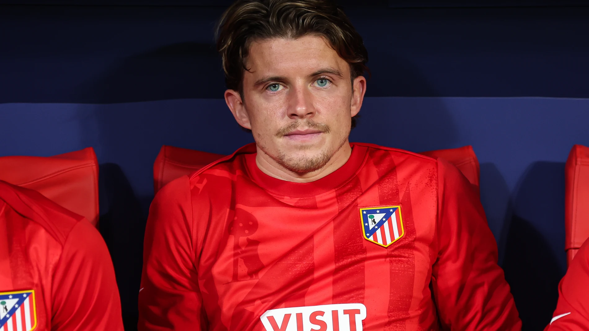 Conor Gallagher of Atletico de Madrid looks on during the UEFA Champions League 2025/26 League Phase MD4 match between Atletico de Madrid and R. Union Saint-Gilloise at Estadio Metropolitano on November 04, 2025 in Madrid, Spain. AFP7 04/11/2025 ONLY FOR USE IN SPAIN