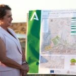 Catalina García visita la Salina de Carboneros en Chiclana (Cádiz) 