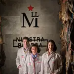 Carmen Hernández, Carmen Curto y Manuel Ángel Curto, de Ibéricos Montellano