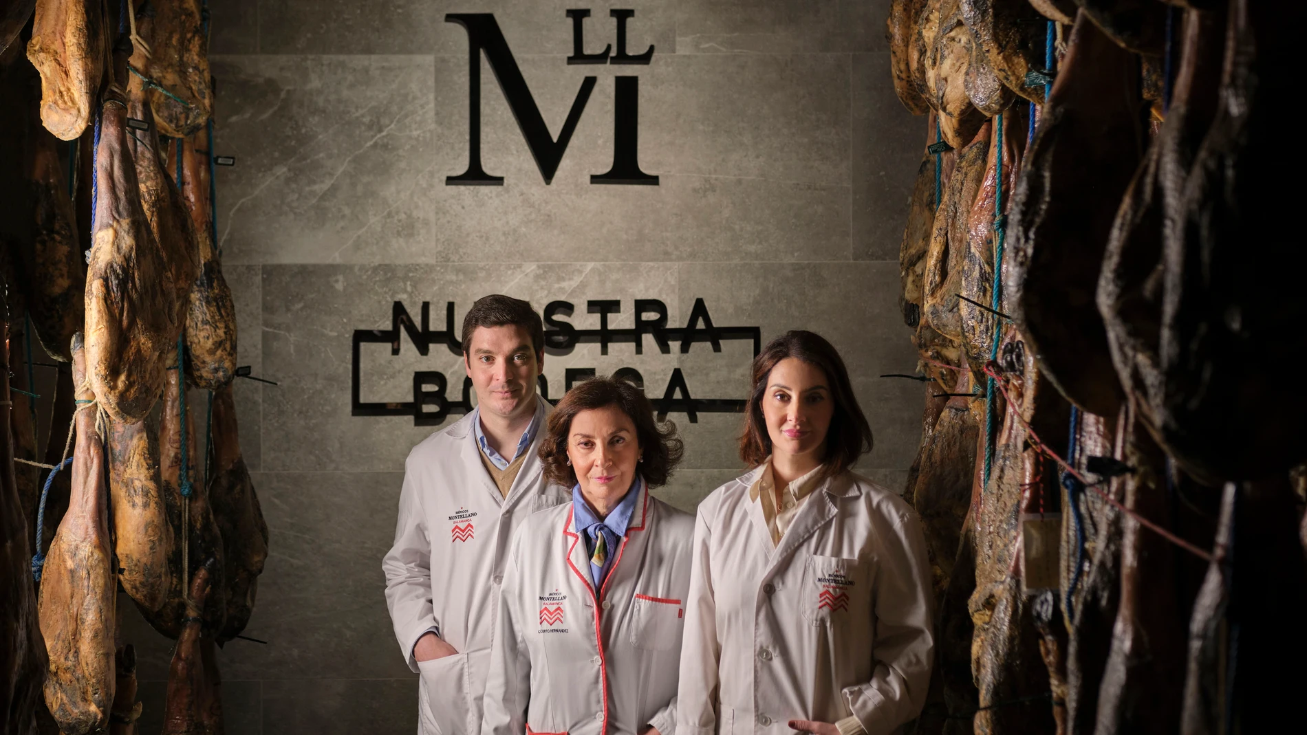 Carmen Hernández, Carmen Curto y Manuel Ángel Curto, de Ibéricos Montellano