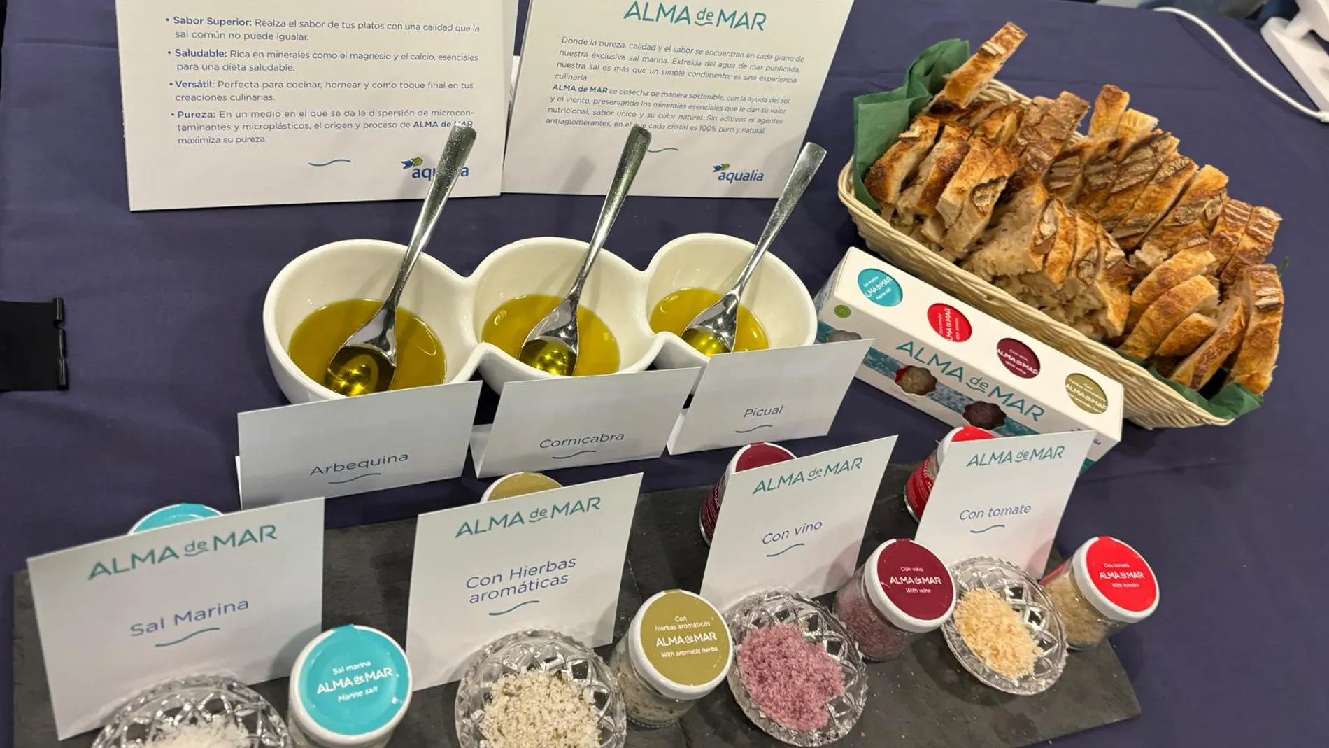 Muestras de Alma de Mar con ocho sabores diferentes