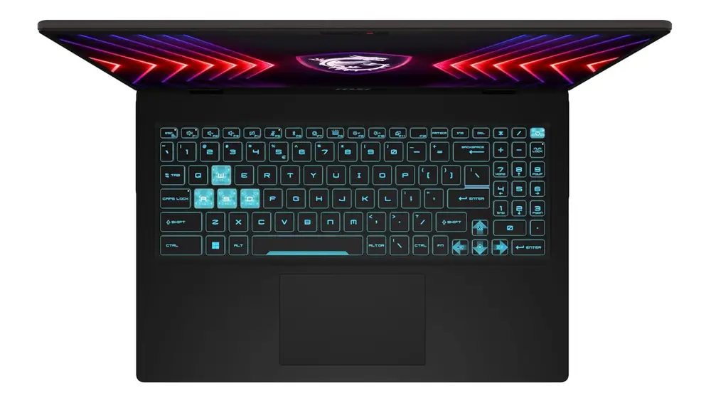 Este portátil tiene un teclado de tamaño completo