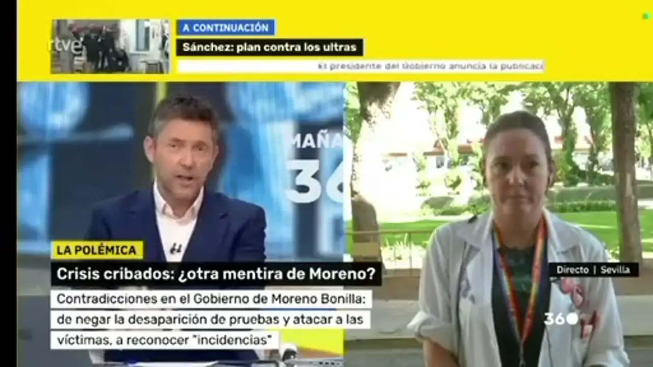 TVE presenta como médico a una cocinera para criticar a Juanma Moreno