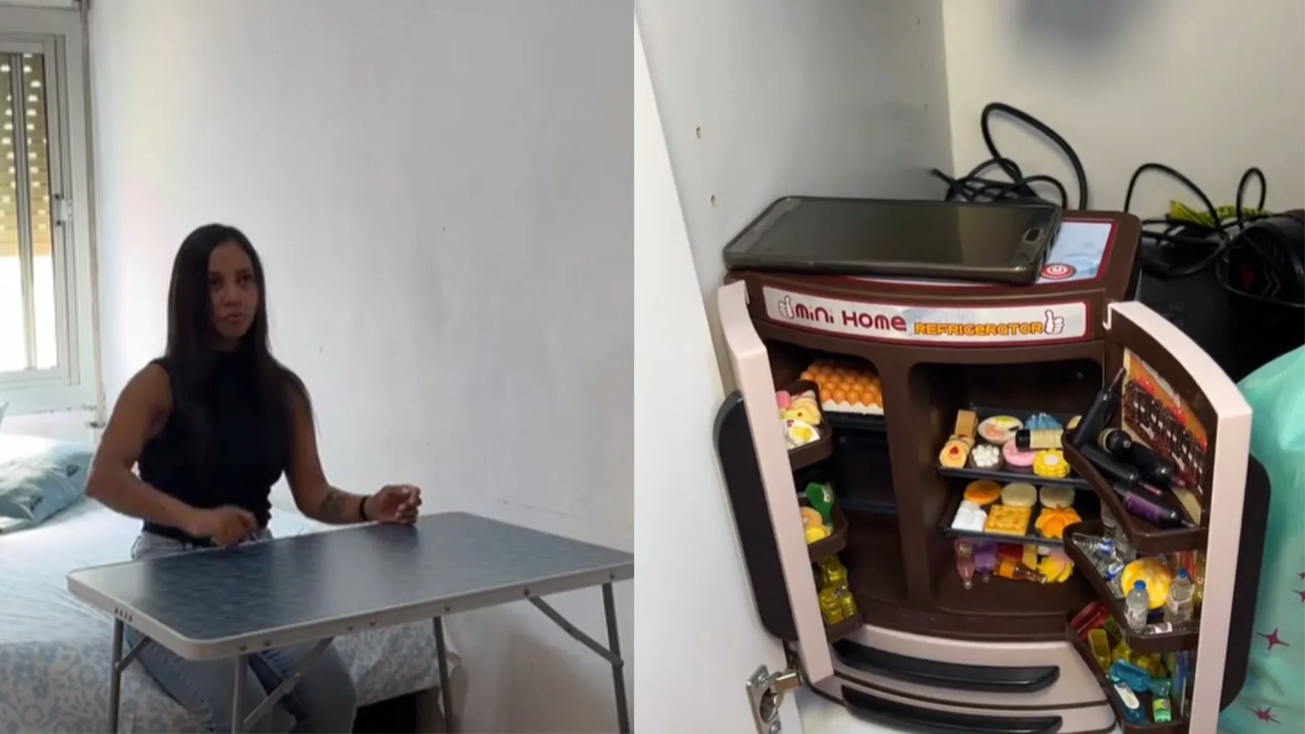 Una familia de tres inmigrantes vive en una habitación y con una mesa plegable: "Criminal lo que esta pasando en España"