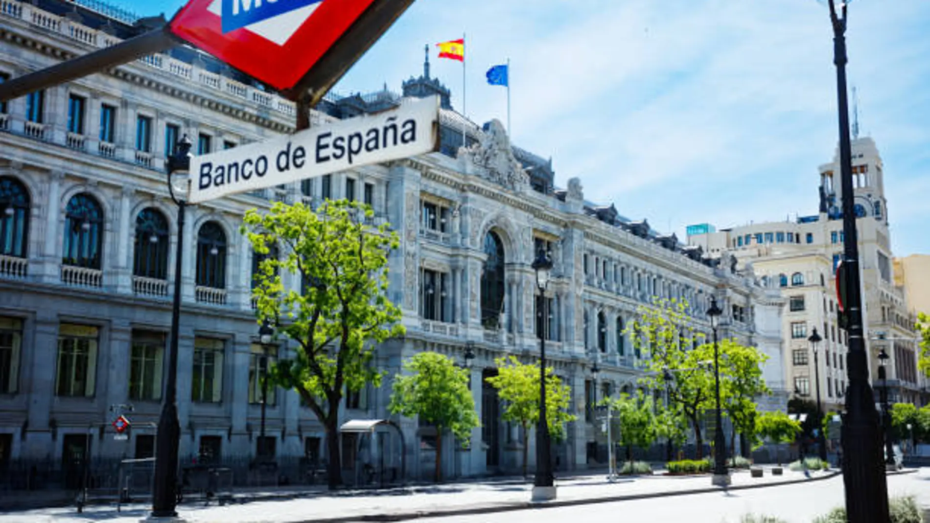 Fachada del Banco de España en Madrid