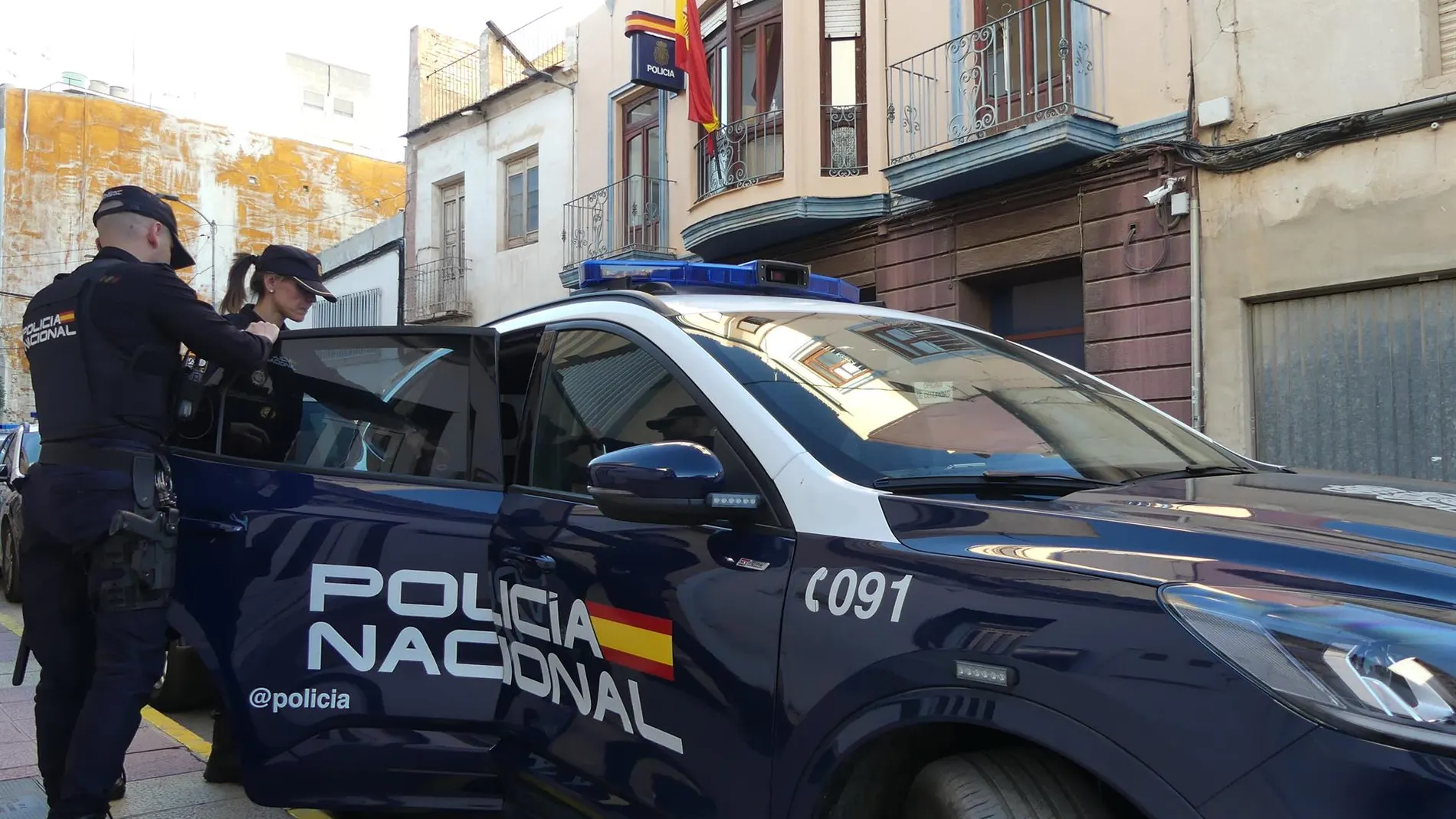 MURCIA.-Sucesos.- La Policía Nacional detiene a dos individuos tras una persecución por Alcantarilla (Murcia)