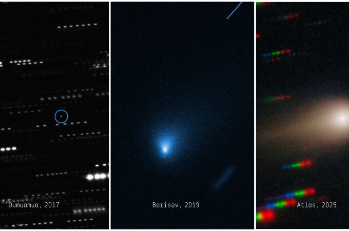 ¿Qué fue de los otros dos cometas similares al 3I/ATLAS? Esta fue su trayectoria