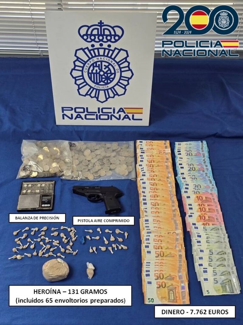 Detenido en Las Palmas un reincidente con 60 detenciones por vender heroína en el centro de la ciudad