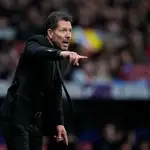 El Cholo Simeone, en el partido ante el Levante