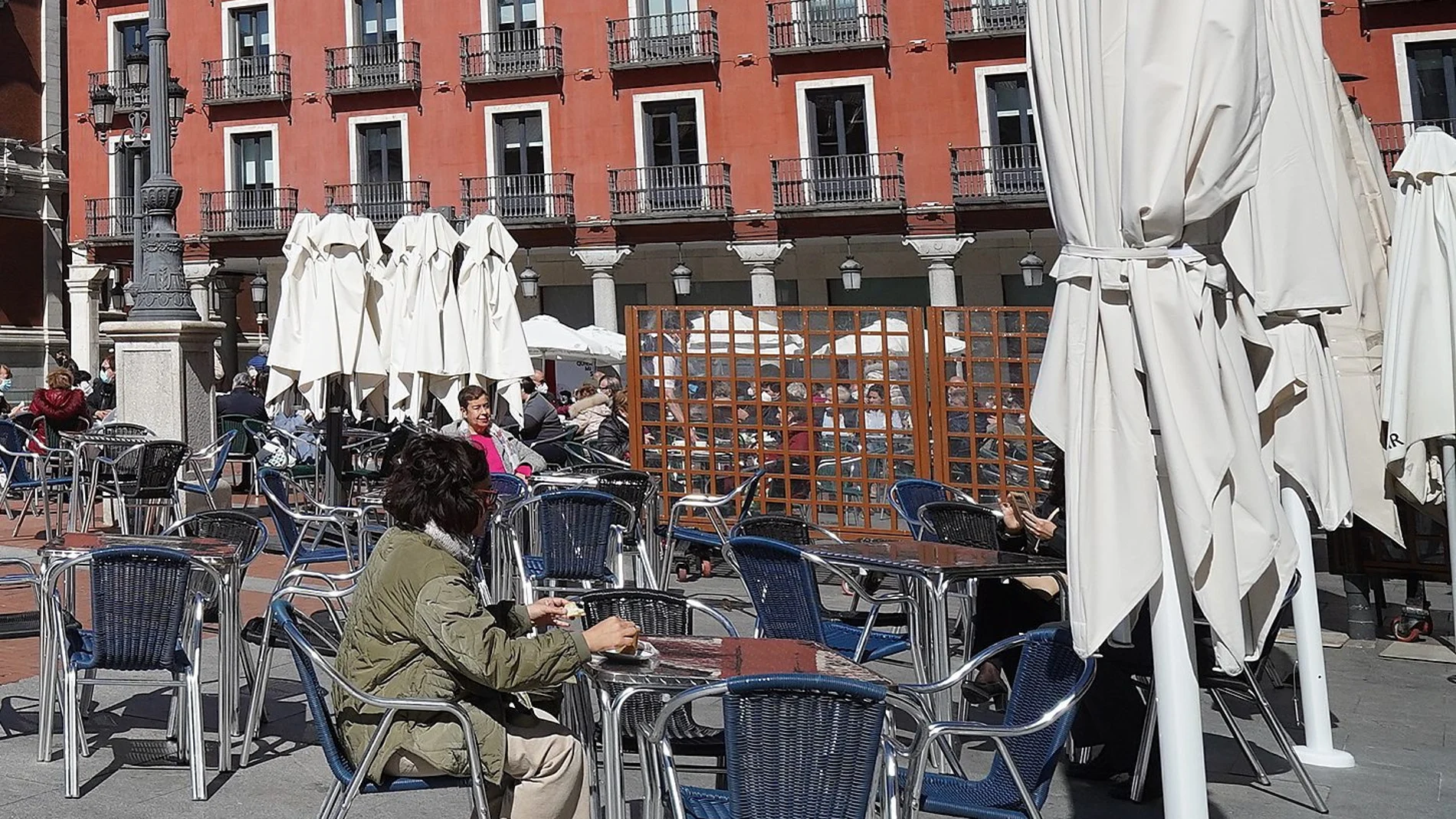 Terrazas en la Plaza Mayor de Valladolid