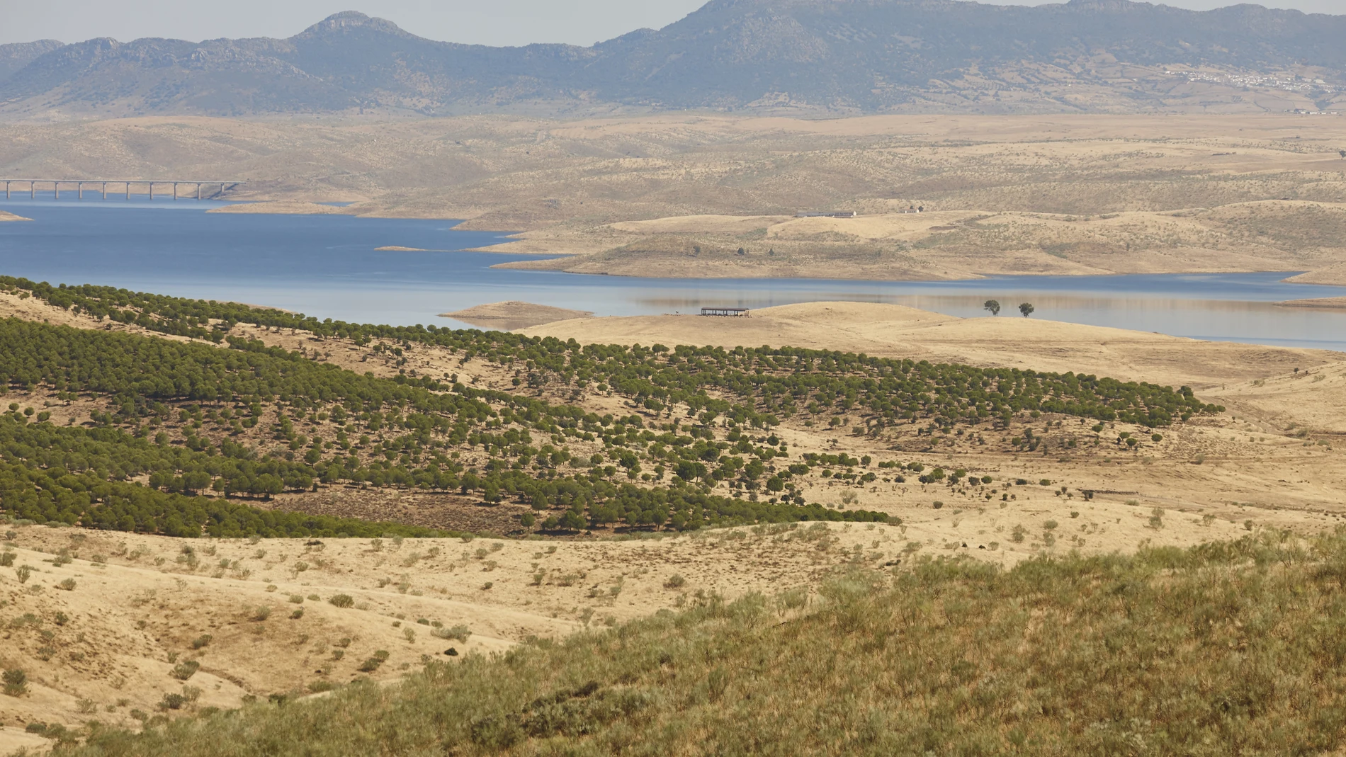 El embalse de la Serena, en Badajoz, es la extensión de agua dulce de mayor superficie de España y la tercera de Europa