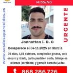 Cartel difundido por SOS Desaparecidos