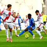 Vinicius Junior en el Estadio de Vallecas