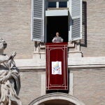 Pope Leo XIV leads the Angelus prayer