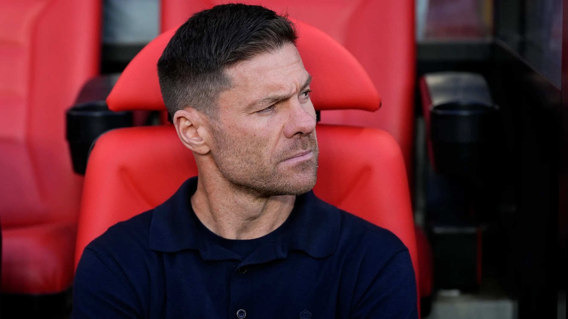 Xabi Alonso, head coach of Real Madrid, looks on during the Spanish League, LaLiga EA Sports, football match played between Rayo Vallecano and Real Madrid C.F. at Estadio de Vallecas on November 9, 2025, in Madrid, Spain. AFP7 09/11/2025 ONLY FOR USE IN SPAIN