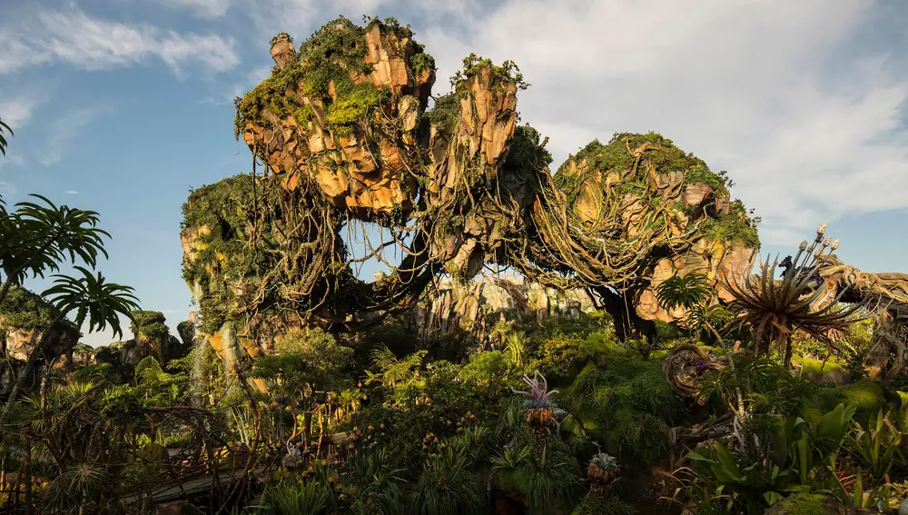 Zona de Pandora inspirada en la película de Avatar en Disney's Animal Kingdom