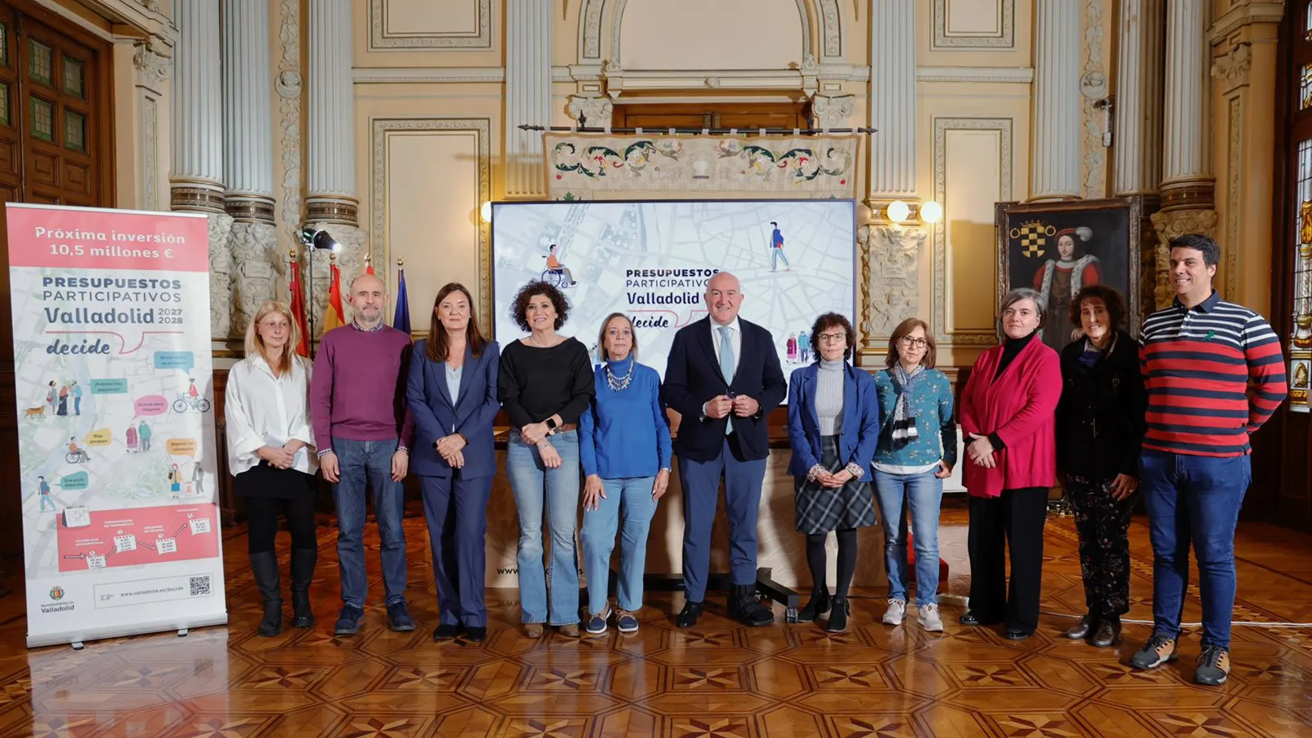 El alcalde de Valladolid, Jesús Julio Carnero, presenta los presupuestos participativos