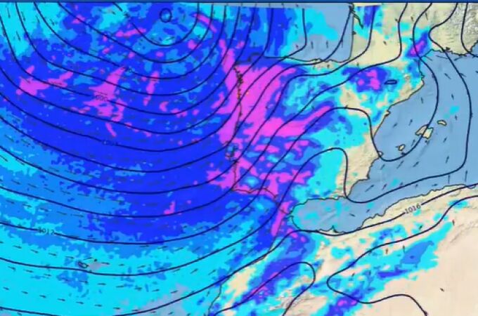 Una potente borrasca llega a España