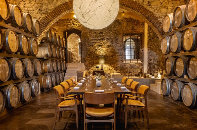 Una de las salas de la bodega acondicionada para el enoturismo