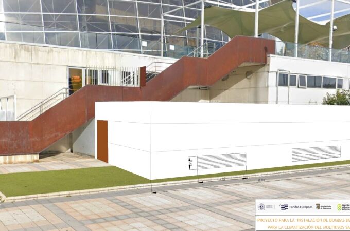 Infografía de la climatización del Multiusos Sánchez Paraiso