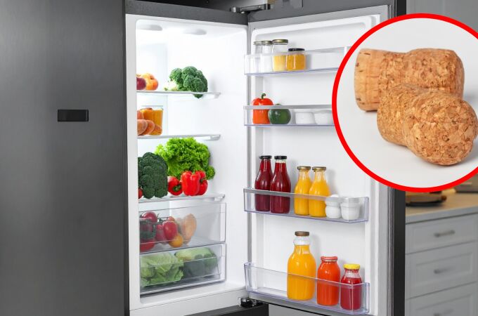 Para que sirve poner un corcho en la nevera: el truco para ahorrar energía