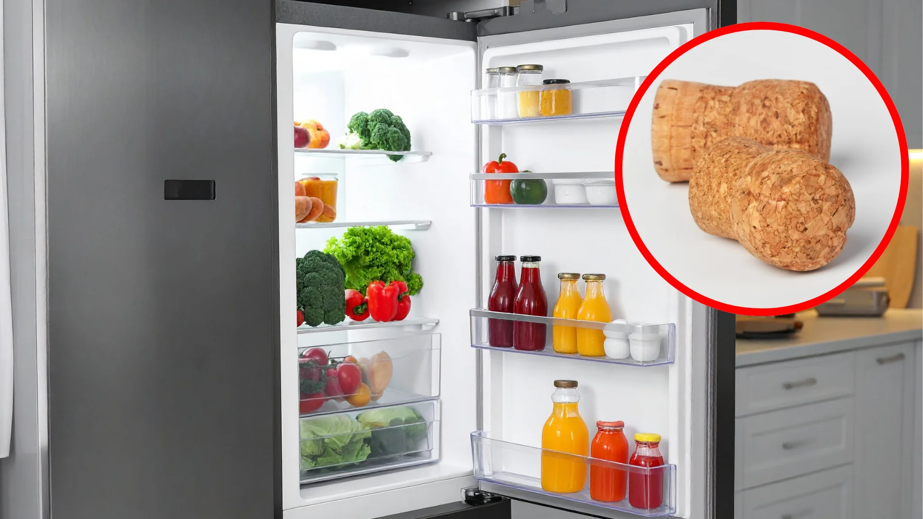 Para que sirve poner un corcho en la nevera: el truco para ahorrar energía