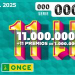 Cup&oacute;n del sorteo Extra del 11 del 11 de la ONCE de hoy, martes 11 de noviembre de 2025