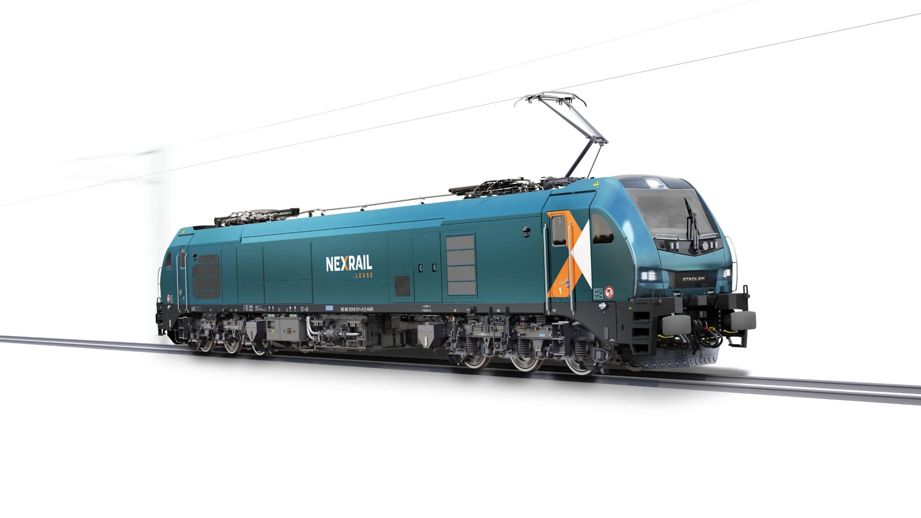 Render de una de las locomotoras que suministrará Stadler