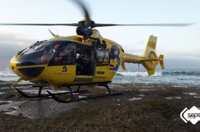 Helicóptero de rescate de Bomberos de Asturias, en una imagen de archivo
