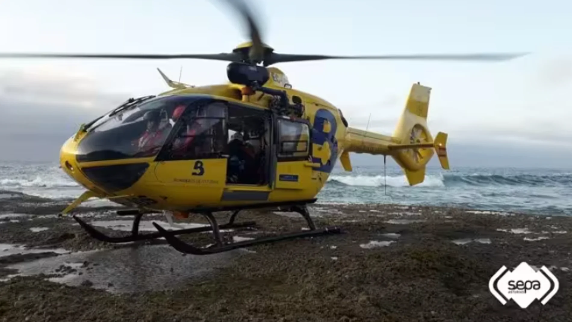 Helicóptero de rescate de Bomberos de Asturias, en una imagen de archivo
