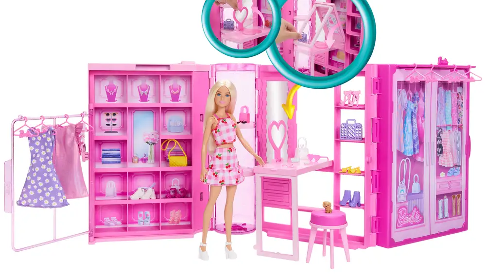 Barbie con armario de ensueño