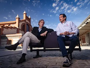 Javier Gomá y Luis Luque en el Matadero @ Gonzalo Pérez Javier Gomá y Luis Luque en el Matadero @ Gonzalo Pérez