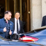 El fiscal general del Estado, Álvaro García Ortiz, a su salida del Tribunal Supremo este miércoles.. David Jar