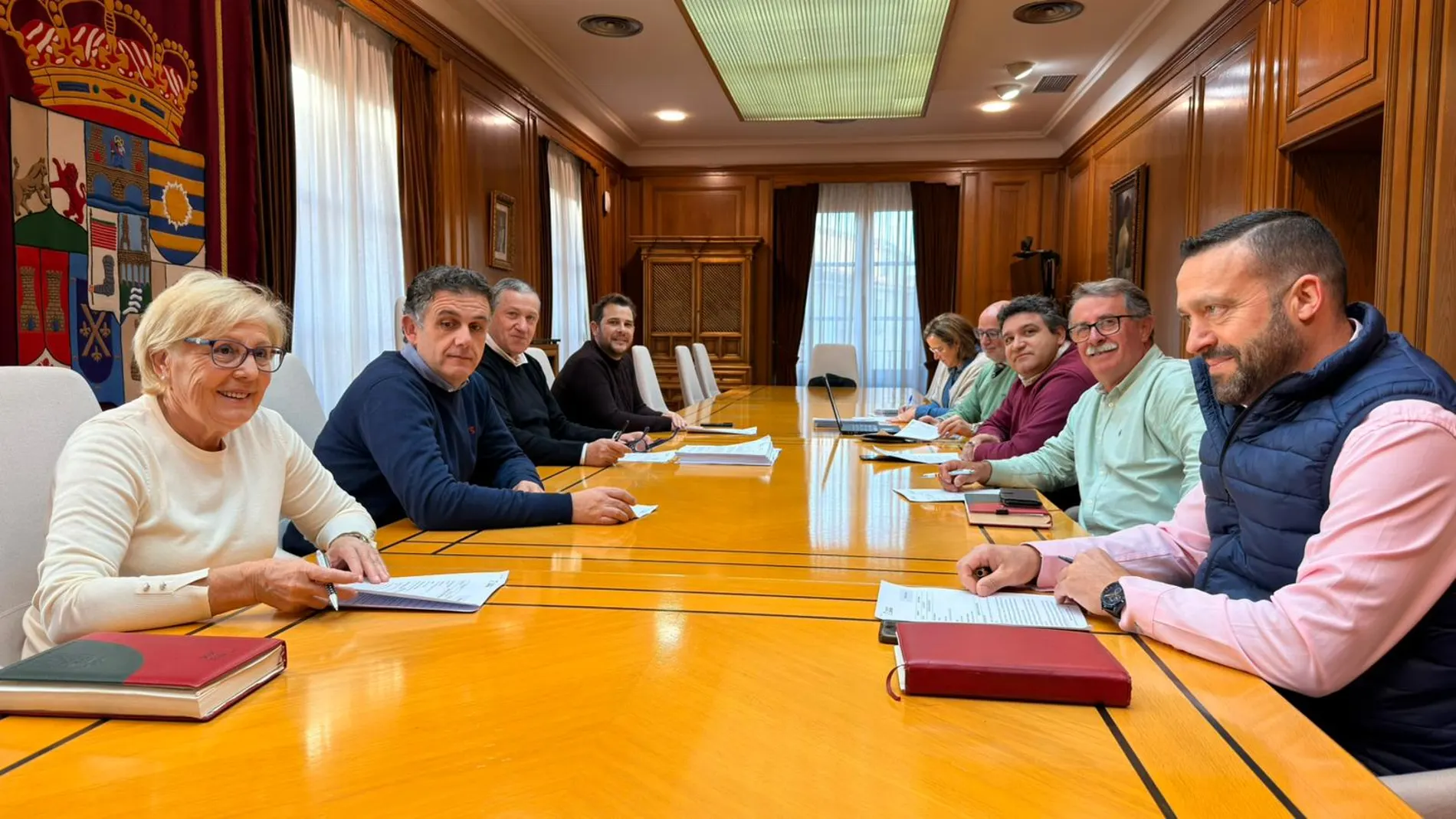 Javier Faúndez preside la reunión de la Junta de Gobierno de la Diputación de Zamora