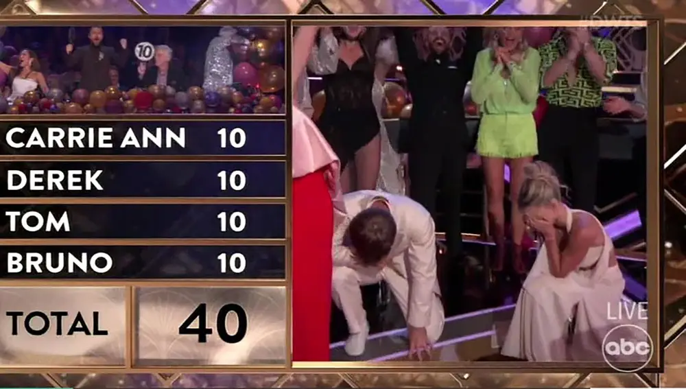 Robert Irwin y su pareja de baile consiguieron un 10 de parte de todos los jueces