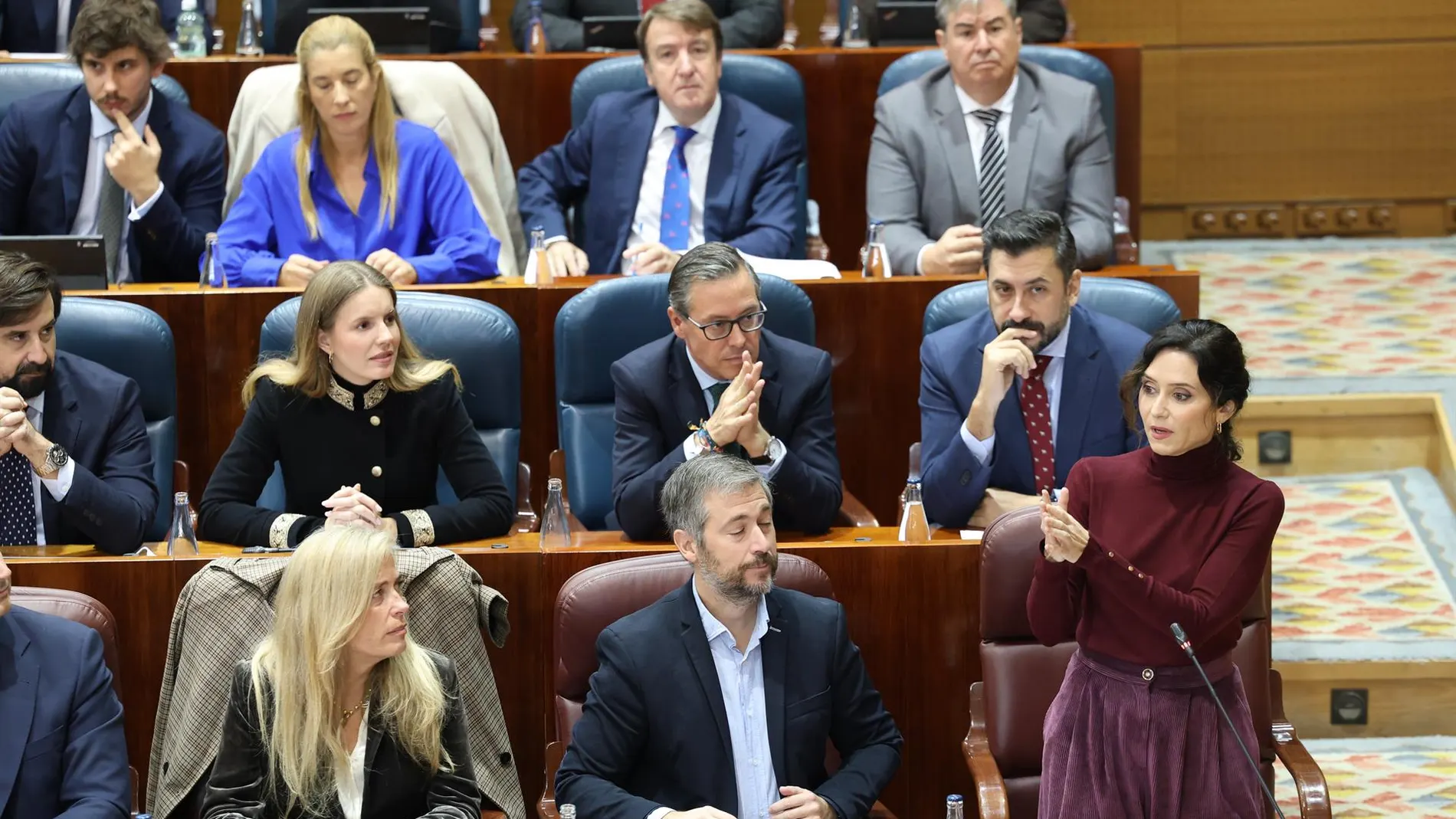 MADRID.-Ayuso asegura que Sánchez es "un inquiokupa" que "no tiene presupuestos ni palabra": "Estamos camino de lo peor"