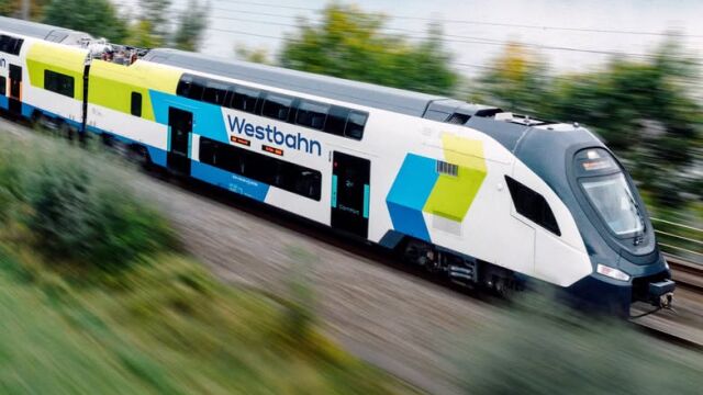 Uno de los trenes de CRRC de Westbahn