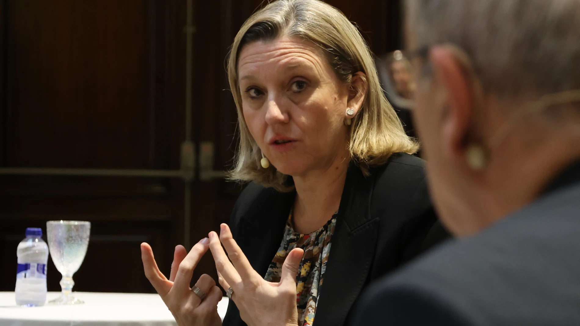 Isabel Blanco durante su participación en un foro en Salamanca